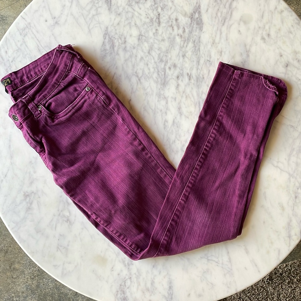 Forever 21 Plum Colored Pants Waist Size 28